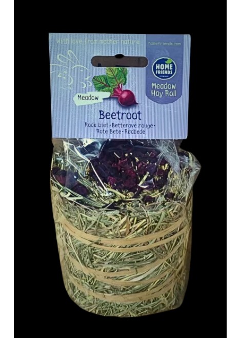 Homefriends ливадно сено ролка с червено цвекло 100 грама Homefriends ливадно сено ролка с червено цвекло 100 грама