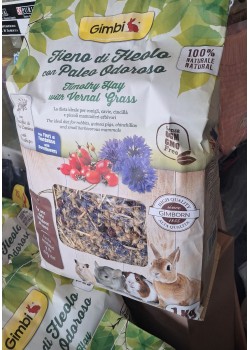 Сено Gimbi 1 kg Тимотейка с пролетни цветя