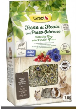 Сено Gimbi 1 kg Тимотейка с пролетни цветя