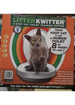 Litter Kwitter е система за лесно и бързо обучение на вашата котка за ползване на човешка тоалетна