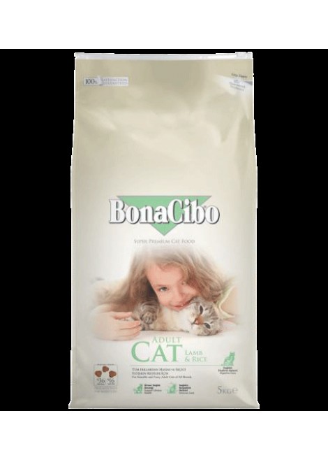 BonaCibo Cat Adult Lamb & Rice 5 кг 