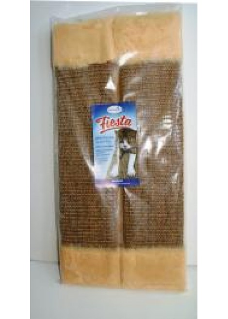 Драскалка Fiesta за ъгъл с плюш - 51 х 24см с котешка трева