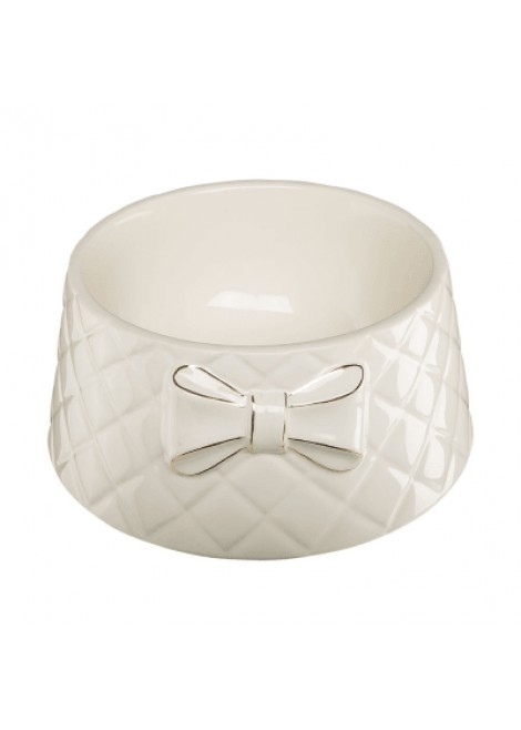 GEMMA BOWL-бяла порцеланова купа с панделка 0,700л